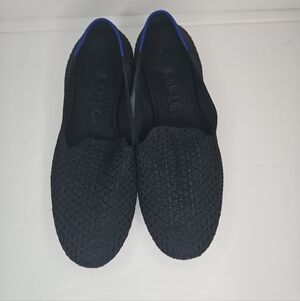 Rothy’s The Loafer Black Honeycomb Woven Loafers Size 7.5